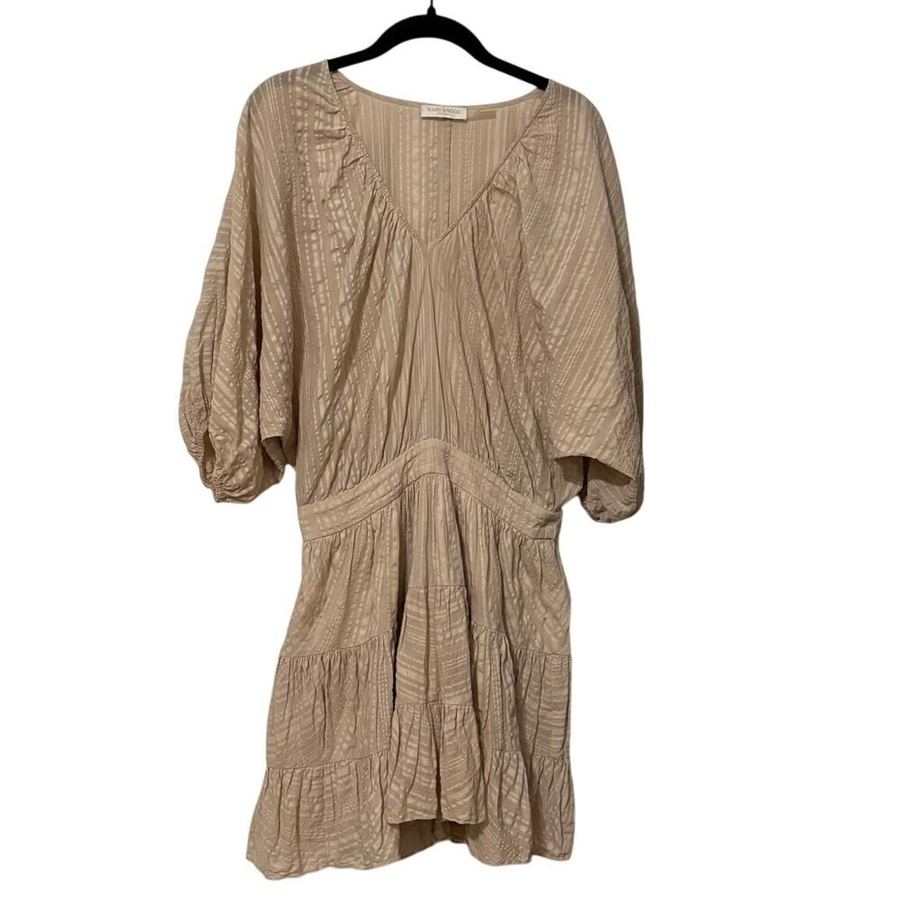 Ramy Brook Tan Beige Zander Mini Dress Size Medium - Picture 3 of 7